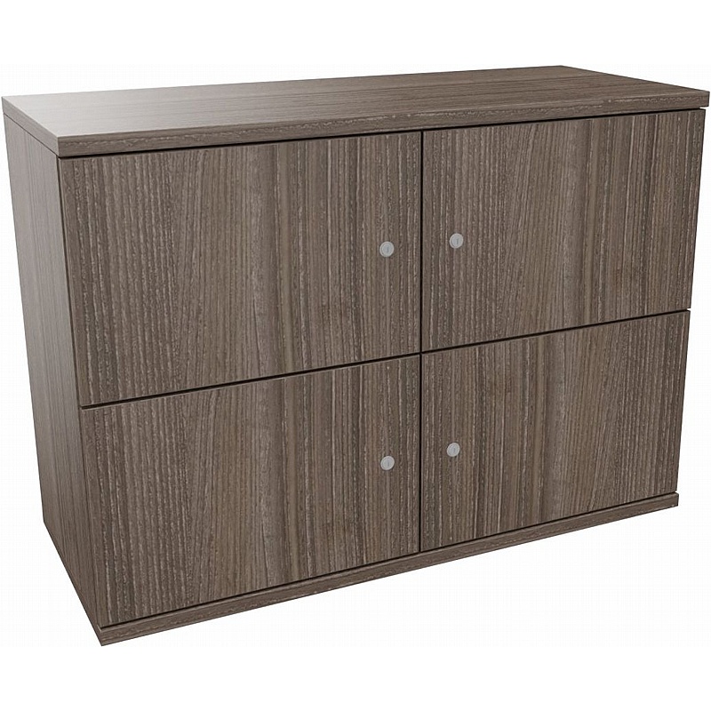 Matrix Duo 4 Person Wooden Office Lockers - Office Storage