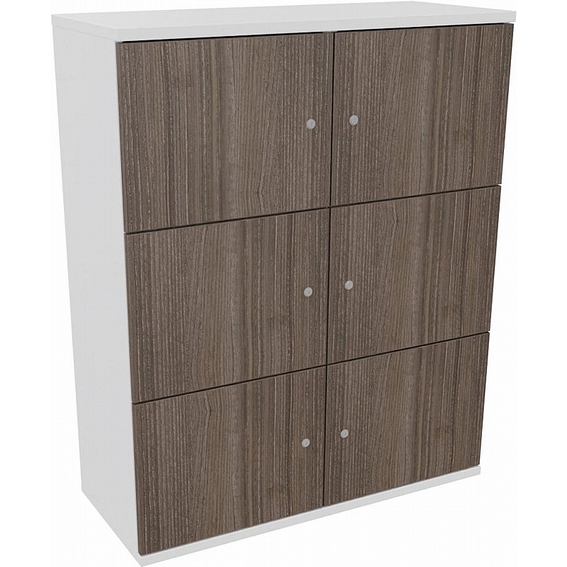 Matrix Duo 6 Person Wooden Office Lockers - Office Storage