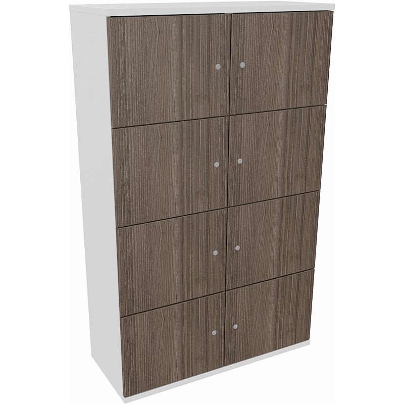 Matrix Duo 8 Person Wooden Office Lockers - Office Storage