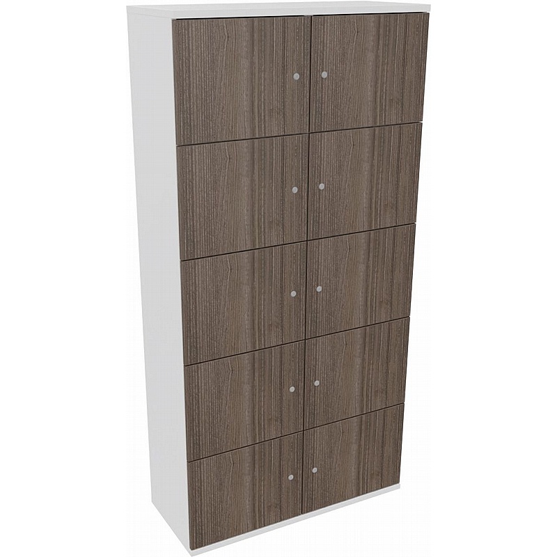 Matrix Duo 10 Person Wooden Office Lockers - Office Storage