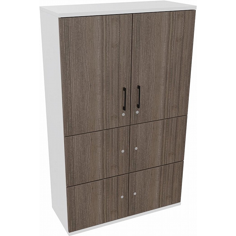 Matrix Duo Double Door Combination Cupboard Lockers - Office Storage