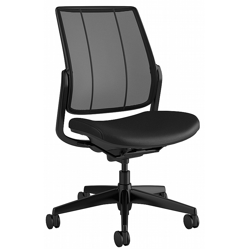 Humanscale Diffrient Smart Mesh and Leather Task Chair - Office Chairs