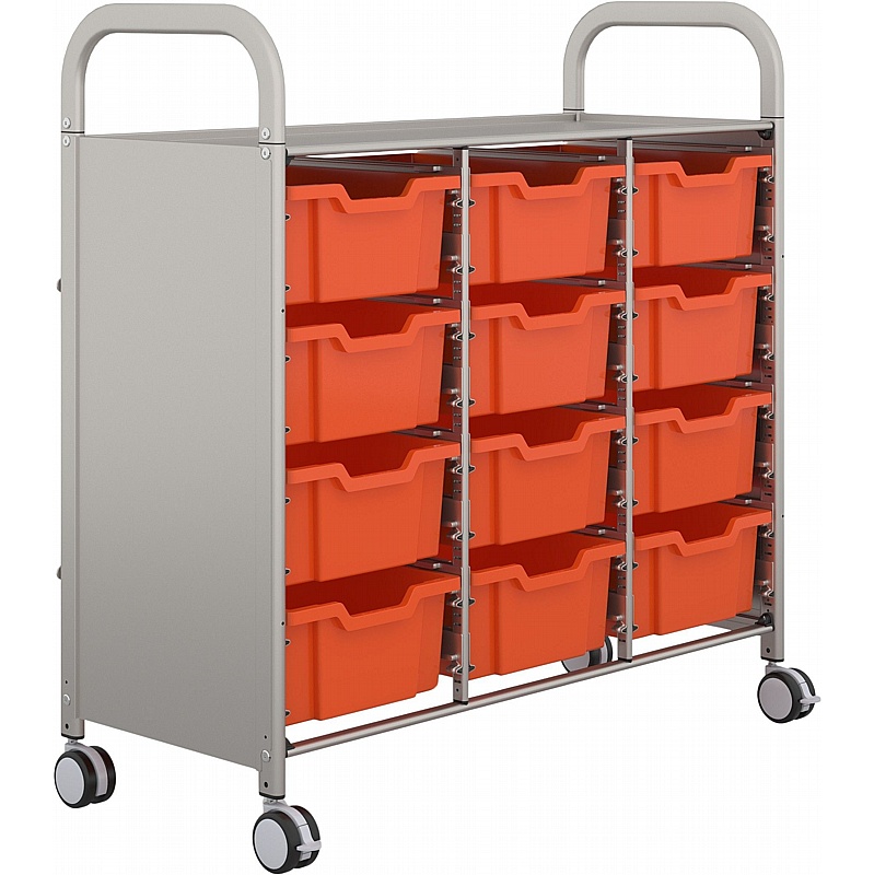 Gratnells Callero Mobile Triple Column 12 Deep Tray Storage - School Furniture