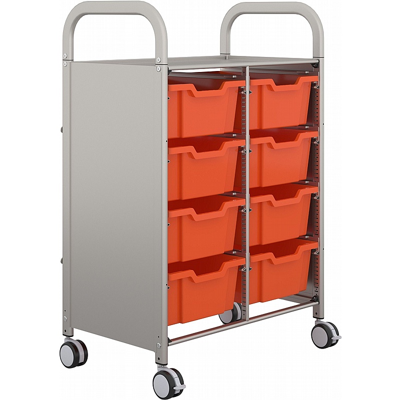 Gratnells Callero Mobile Double Column 8 Deep Tray Storage - School Furniture