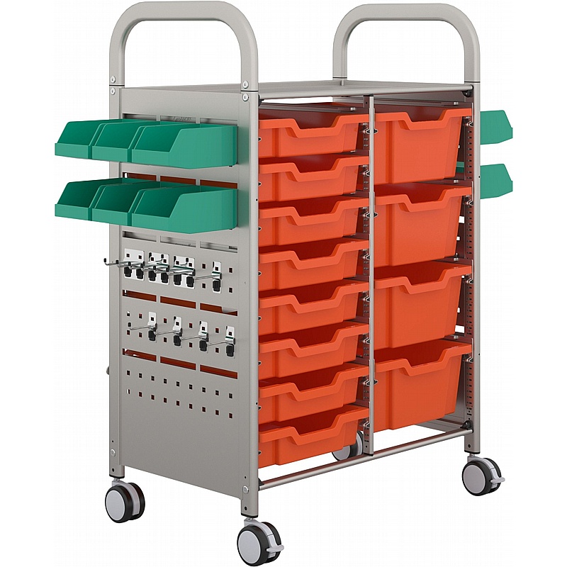 Gratnells Callero Double Column Tray Storage STEAM Trolley - School Furniture