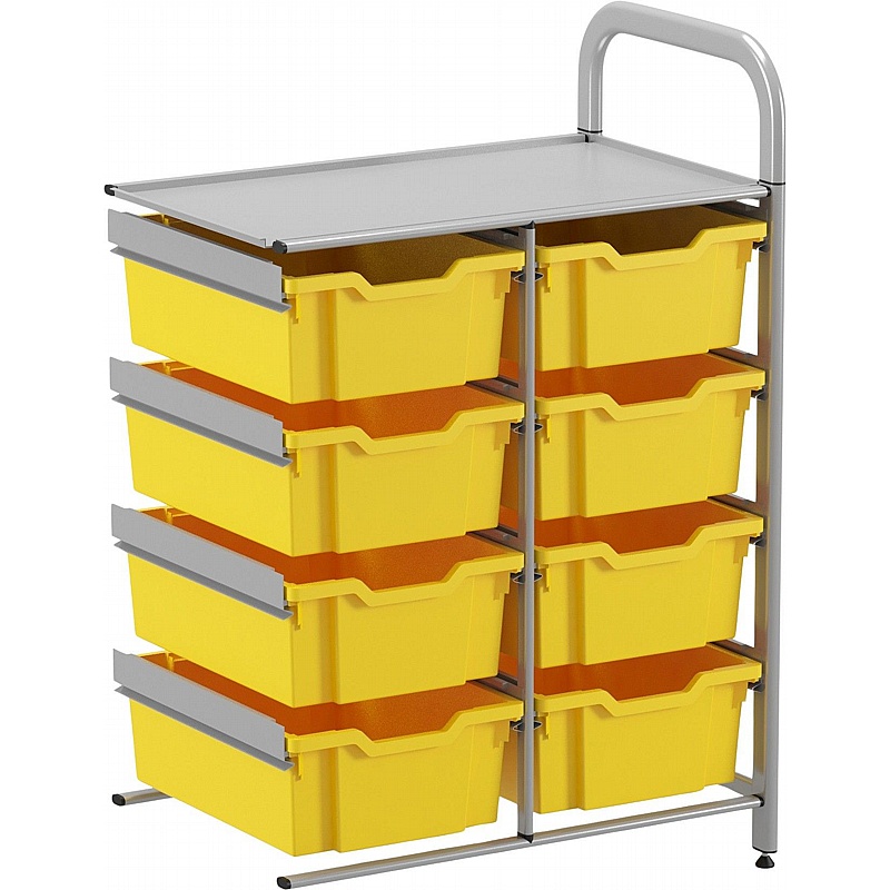 Gratnells Callero Systems Low Double Column 8 Deep Tray Storage Extension - School Furniture