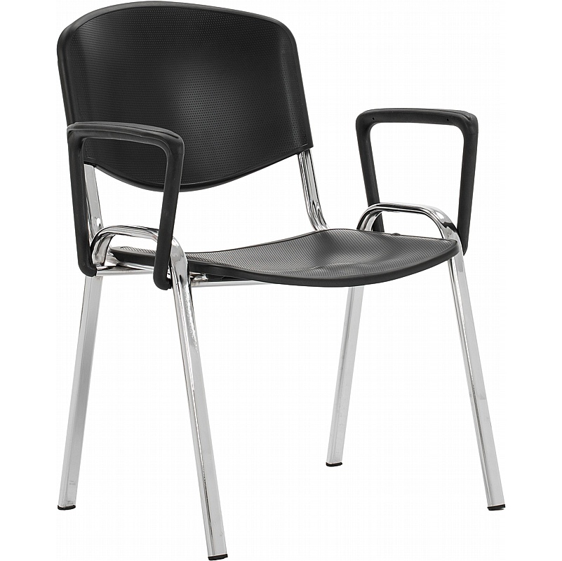 Swift ISO Chrome Frame Canteen Chairs with Arms (Pack of 4) - Breakout & Canteen
