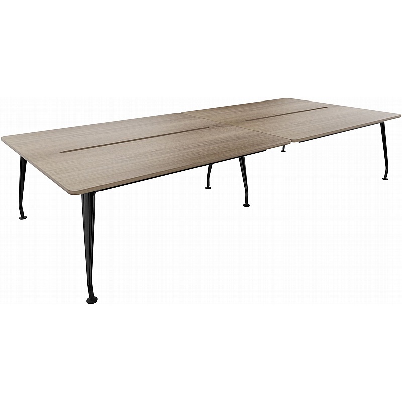 DNA 4 Person Rectangular Back to Back Bench Desks - Office Desks