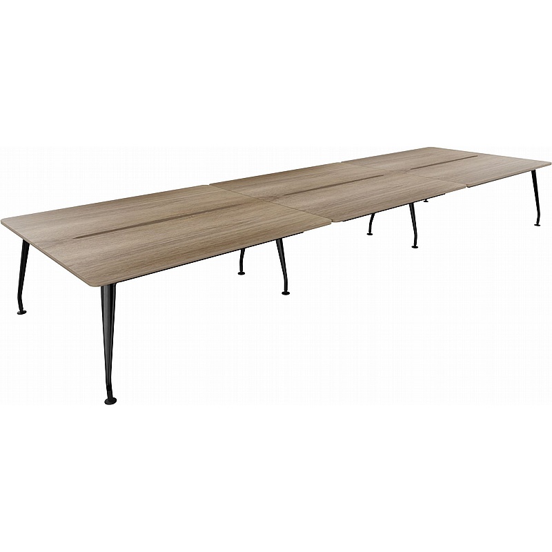 DNA 6 Person Rectangular Back to Back Bench Desks - Office Desks