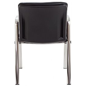 Pavilion Faux Leather Stacking Visitor Chair