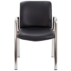 Pavilion Faux Leather Stacking Visitor Chair