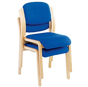 Renoir Wooden Framed Stacking Visitor Chairs