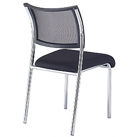 Jupiter Chrome Fabric Stacking Conference Chair