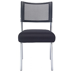 Jupiter Chrome Fabric Stacking Conference Chair