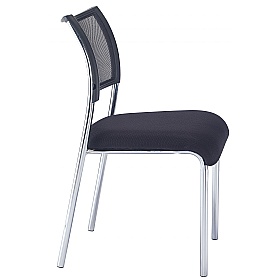 Jupiter Chrome Fabric Stacking Conference Chair