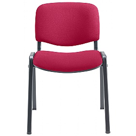 Club Stacking Conference Chairs with Black Frame