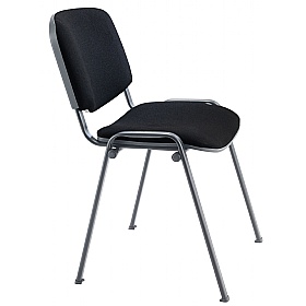 Club Stacking Conference Chairs with Black Frame
