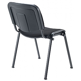 Club Stacking Conference Chairs with Black Frame
