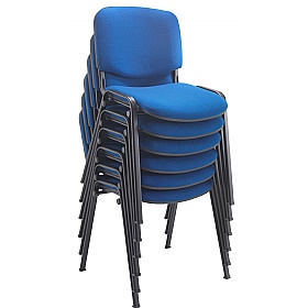 Club Stacking Conference Chairs with Black Frame
