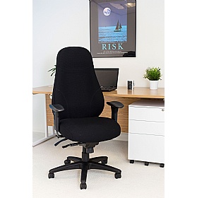 Cheetah Fabric 24 Hour Heavy Duty Posture Office C