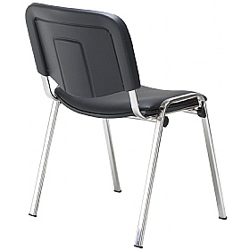 Club Chrome Wipe Clean Stacking Conference Chairs