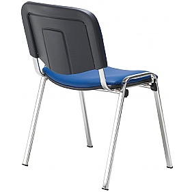 Club Chrome Wipe Clean Stacking Conference Chairs