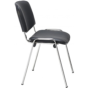 Club Chrome Wipe Clean Stacking Conference Chairs
