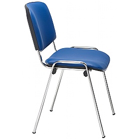 Club Chrome Wipe Clean Stacking Conference Chairs