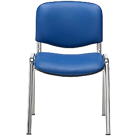 Club Chrome Wipe Clean Stacking Conference Chairs