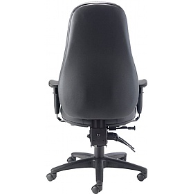 Cheetah Leather Faced 24 Hour Heavy Duty Posture Office Chair - Office Chairs