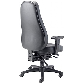 Cheetah Leather Faced 24 Hour Heavy Duty Posture Office Chair - Office Chairs