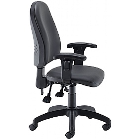 Calypso Deluxe Faux Leather High Back Operator Cha