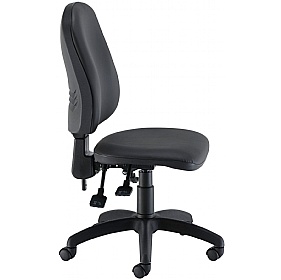 Calypso Deluxe Faux Leather High Back Operator Cha