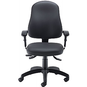 Calypso Deluxe Faux Leather High Back Operator Cha