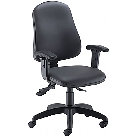 Calypso Deluxe Faux Leather High Back Operator Cha