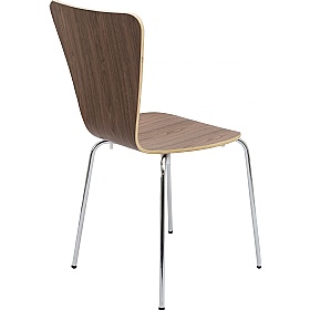 Picasso Contract Walnut Stacking Cafe Chair
