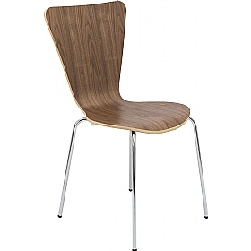 Picasso Contract Walnut Stacking Cafe Chair