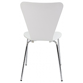 Picasso Contract White Stacking Cafe Chair