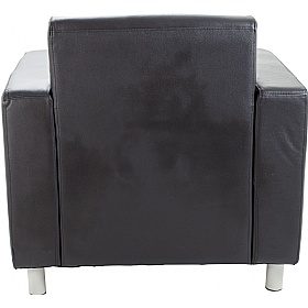 Iceberg Leather Faced Office Armchair