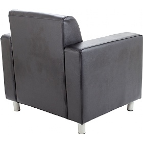 Iceberg Leather Faced Office Armchair
