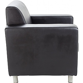 Iceberg Leather Faced Office Armchair