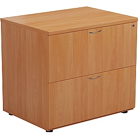 Office Essentials 2 Drawer Heavy Duty Wooden Side Filers - Office Storage