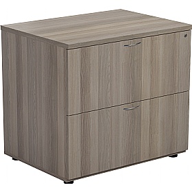 Office Essentials 2 Drawer Heavy Duty Wooden Side Filers - Office Storage