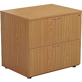 Office Essentials 2 Drawer Heavy Duty Wooden Side Filers - Office Storage