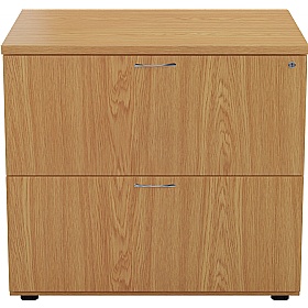 Office Essentials 2 Drawer Heavy Duty Wooden Side Filers - Office Storage