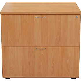 Office Essentials 2 Drawer Heavy Duty Wooden Side Filers - Office Storage