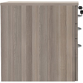 Office Essentials Wooden 3 Drawer High Under Desk Mobile Pedestals - Office Storage