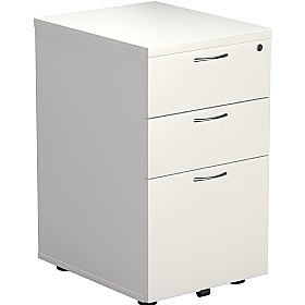 Office Essentials Wooden 3 Drawer Under Desk Static Pedestals