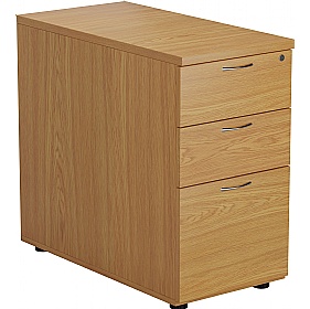 Office Essentials Wooden Desk High Pedestals - Office Storage
