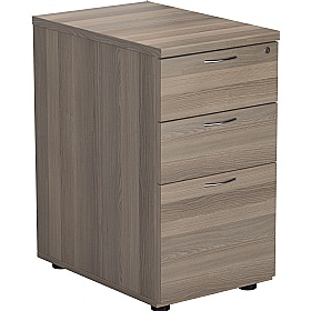 Office Essentials Wooden Desk High Pedestals - Office Storage